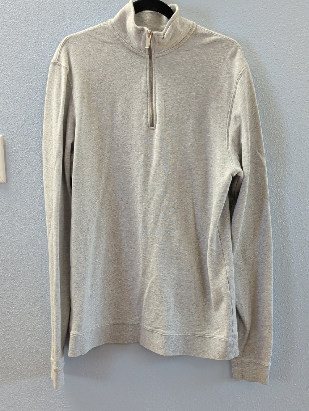 Son Of A Tailor Custom Men's Light Gray Quarter-Zip Sweater